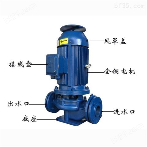 2寸管道泵380V节能电机型水泵